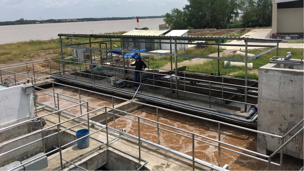 Hệ thống xử lý nước thải chế biến dừa-Công ty CP đầu tư dừa Bến Tre